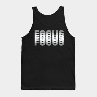 Reflective Focus Mindfulness Monochrome Typography Tank Top